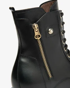 Nero Giardini Anfibi Donna in Pelle Nero Best