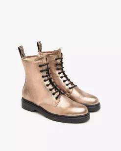 Nero Giardini Anfibi Donna in Pelle New