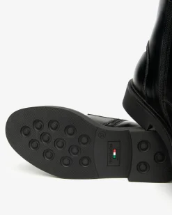 Nero Giardini Anfibi Donna in Pelle Hot