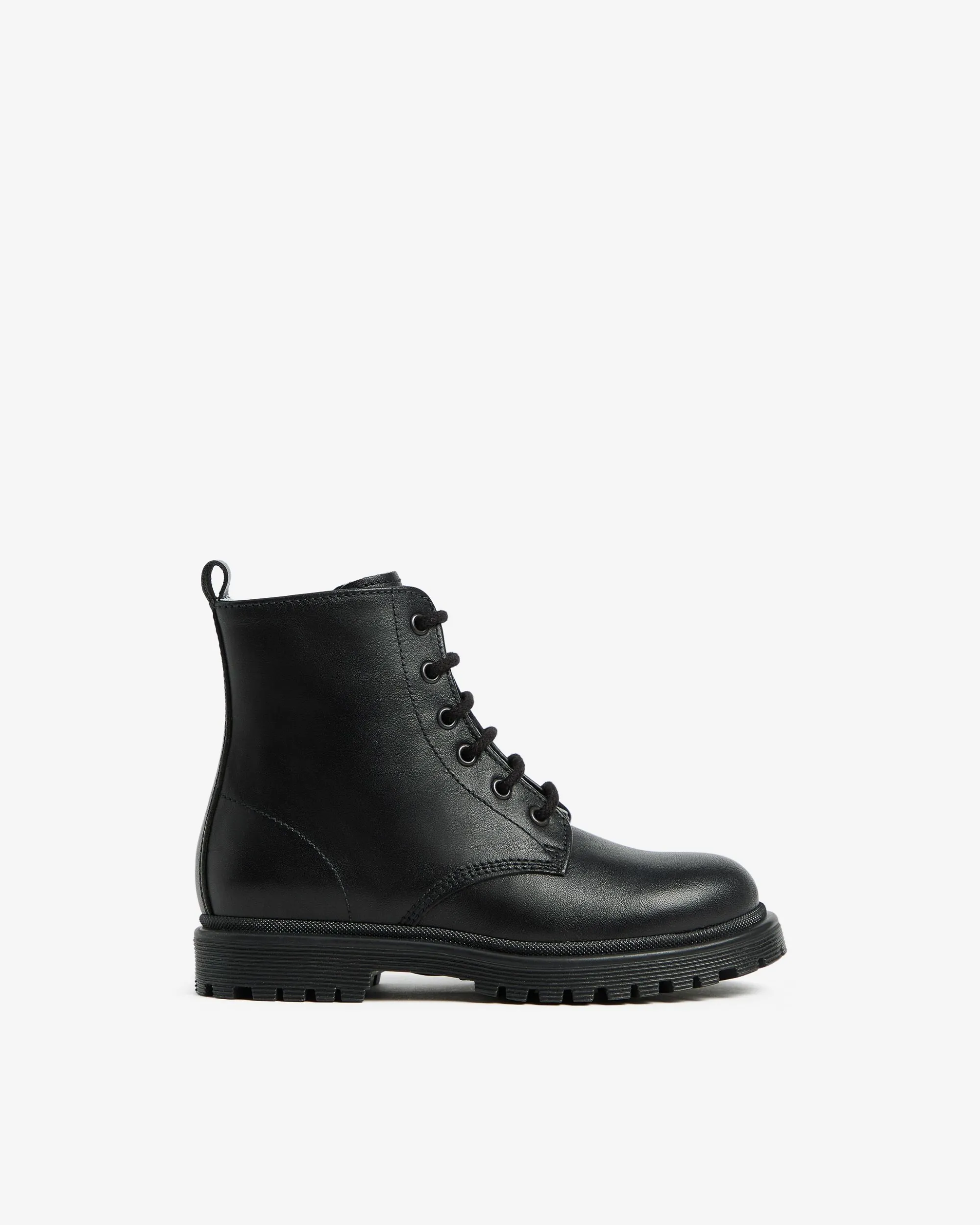 Nero Giardini Anfibi Junior da Bambina in Pelle Nero Best