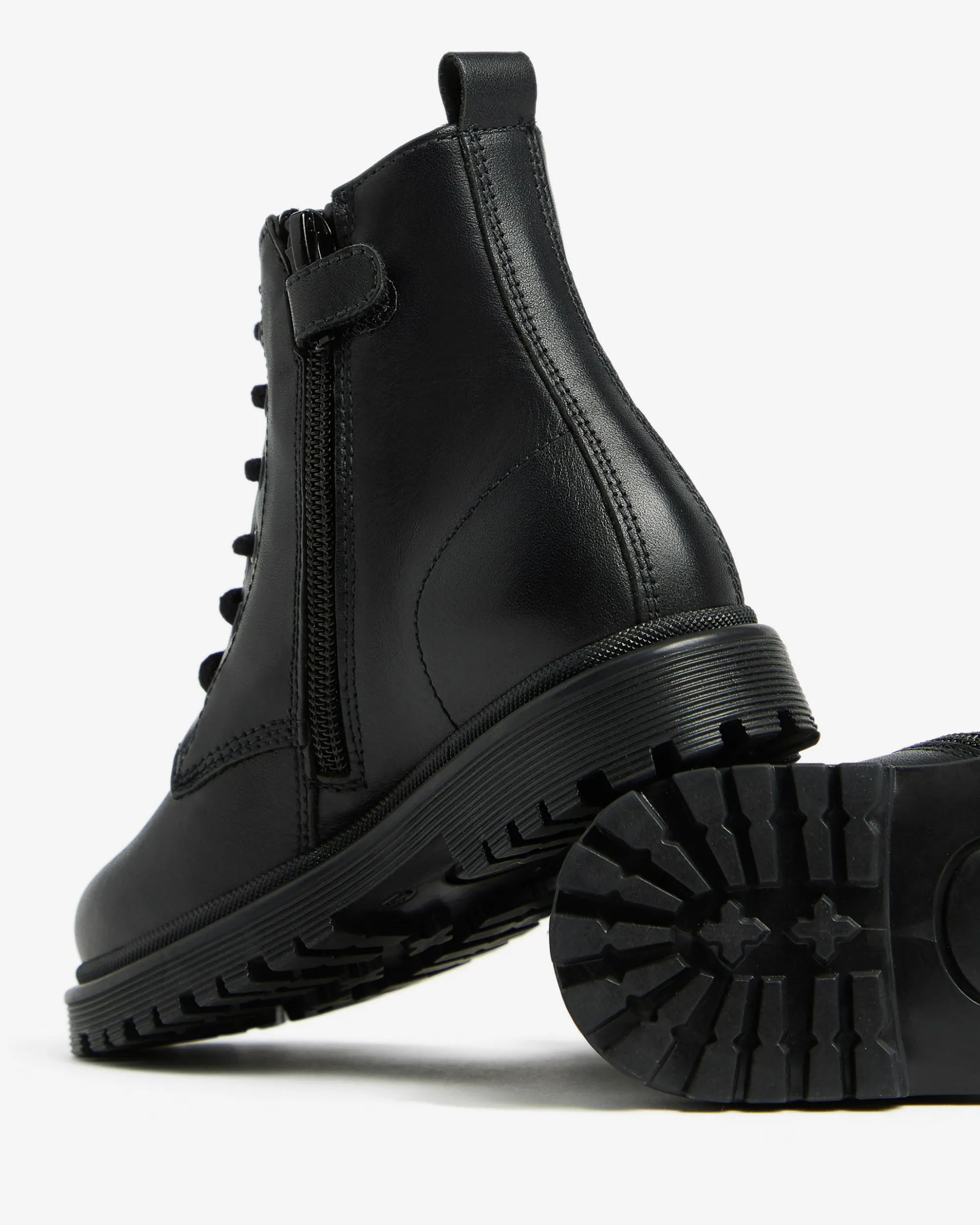 Nero Giardini Anfibi Junior da Bambina in Pelle Nero Best