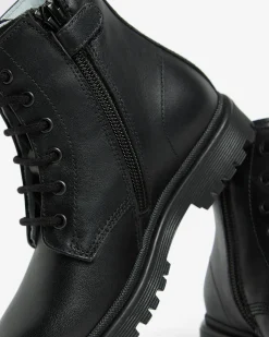 Nero Giardini Anfibi Junior da Bambina in Pelle Nero Best