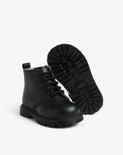 Nero Giardini Anfibi Junior da Bambina in Pelle Nero Hot