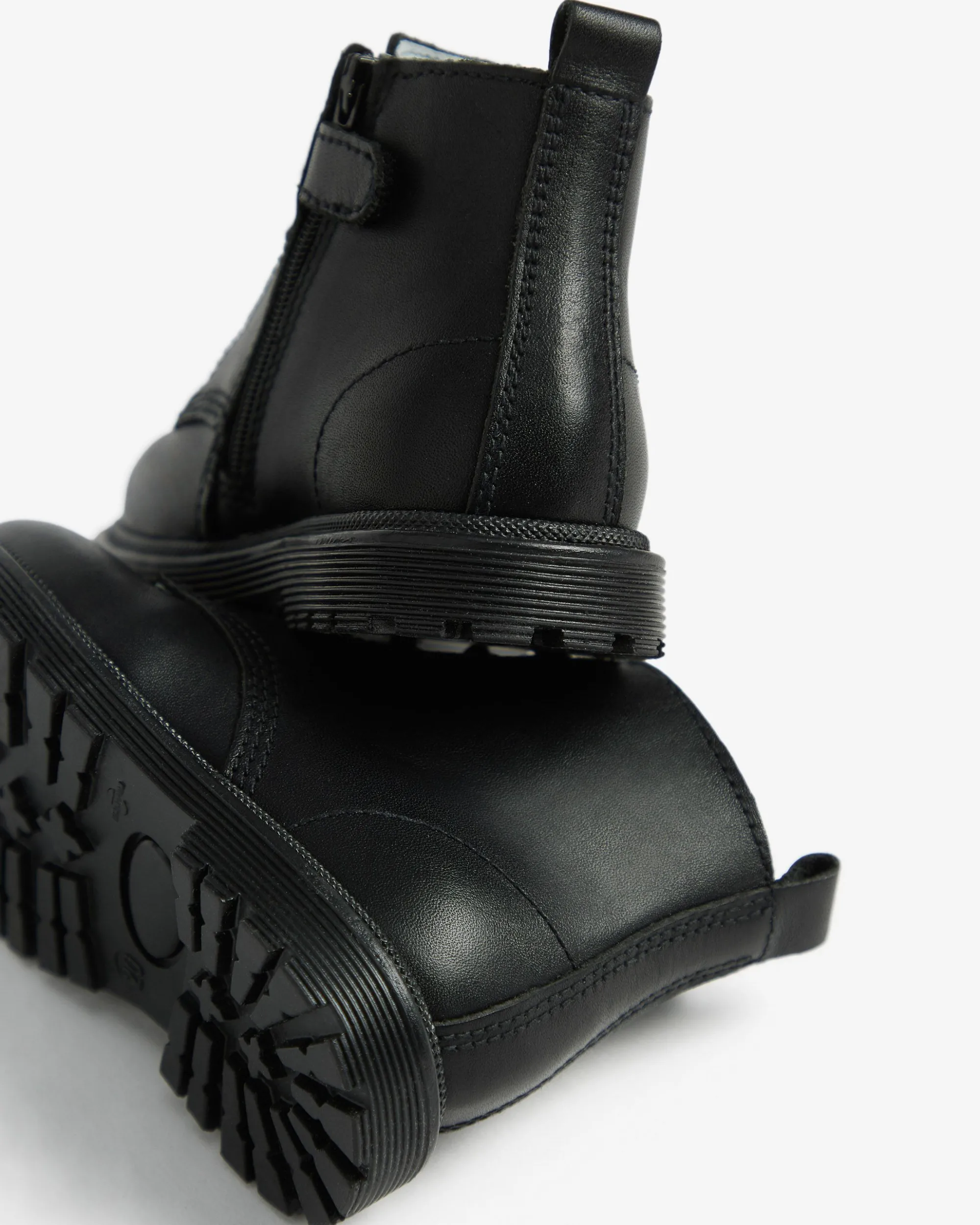 Nero Giardini Anfibi Junior da Bambina in Pelle Nero Hot