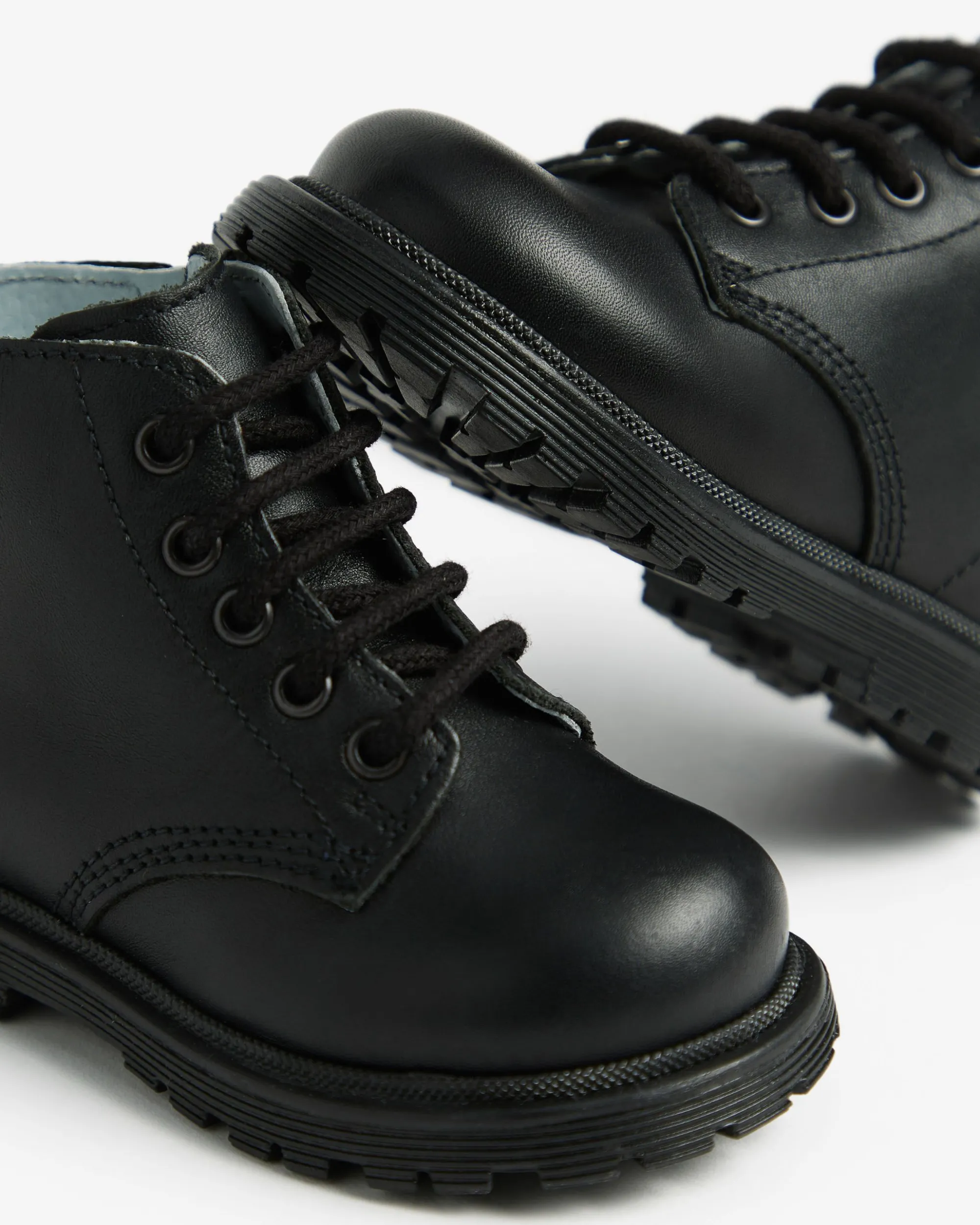Nero Giardini Anfibi Junior da Bambina in Pelle Nero Hot
