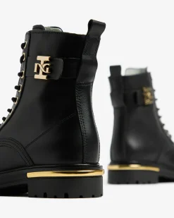 Nero Giardini Anfibi Teen da Ragazza in Pelle Best