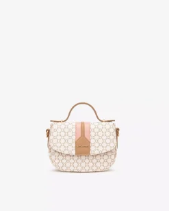 Nero Giardini Borsa a Mano da Donna in Materiale Tecnico Beige Outlet