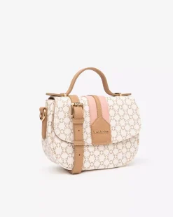 Nero Giardini Borsa a Mano da Donna in Materiale Tecnico Beige Outlet