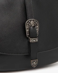 Nero Giardini Borsa a Tracolla da Donna in Pelle Nero Discount