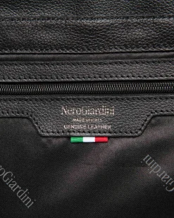 Nero Giardini Borsa a Tracolla da Donna in Pelle Nero Discount