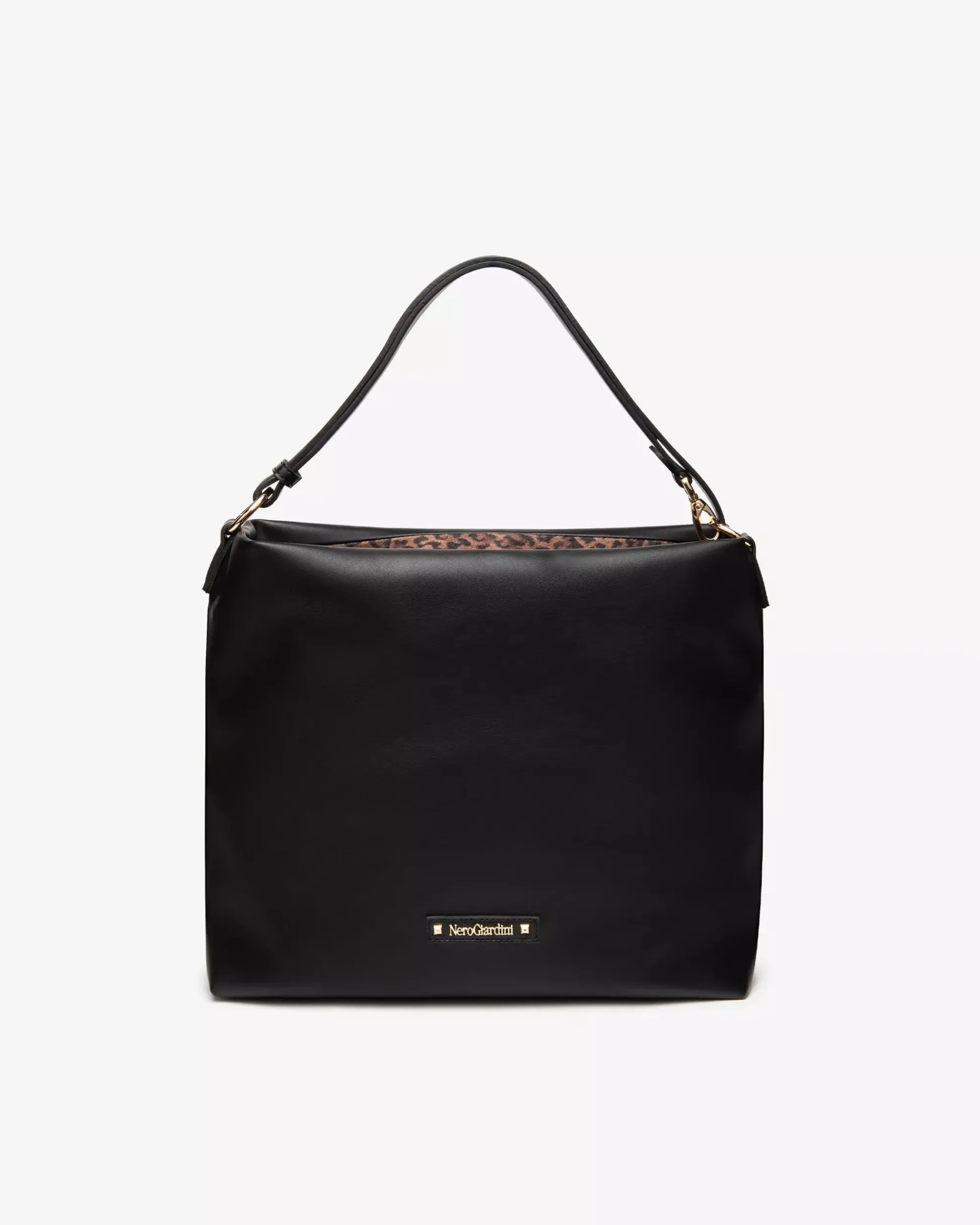 Nero Giardini Borsa Hobo da Donna in Materiale Tecnico Nero Hot