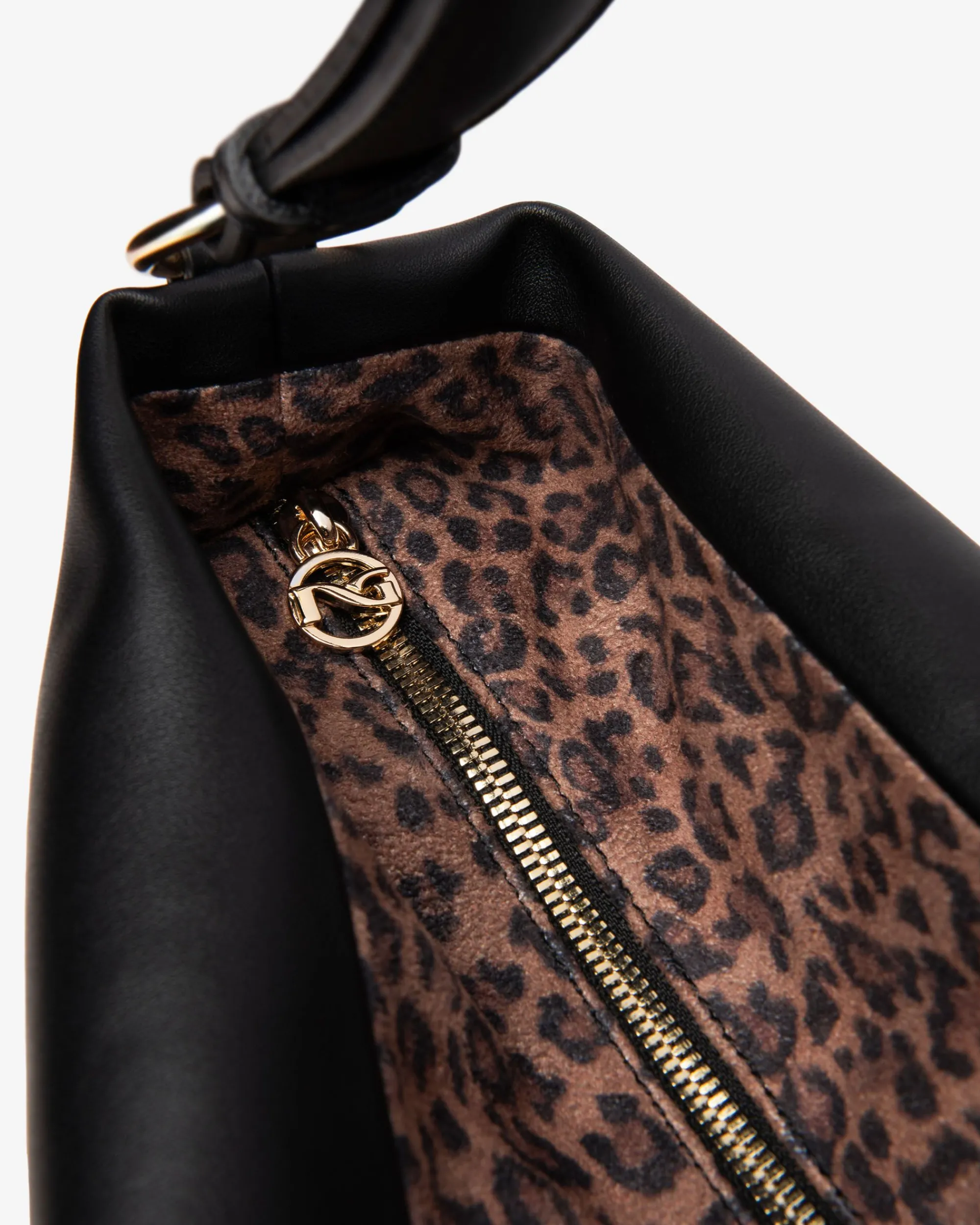 Nero Giardini Borsa Hobo da Donna in Materiale Tecnico Nero Hot