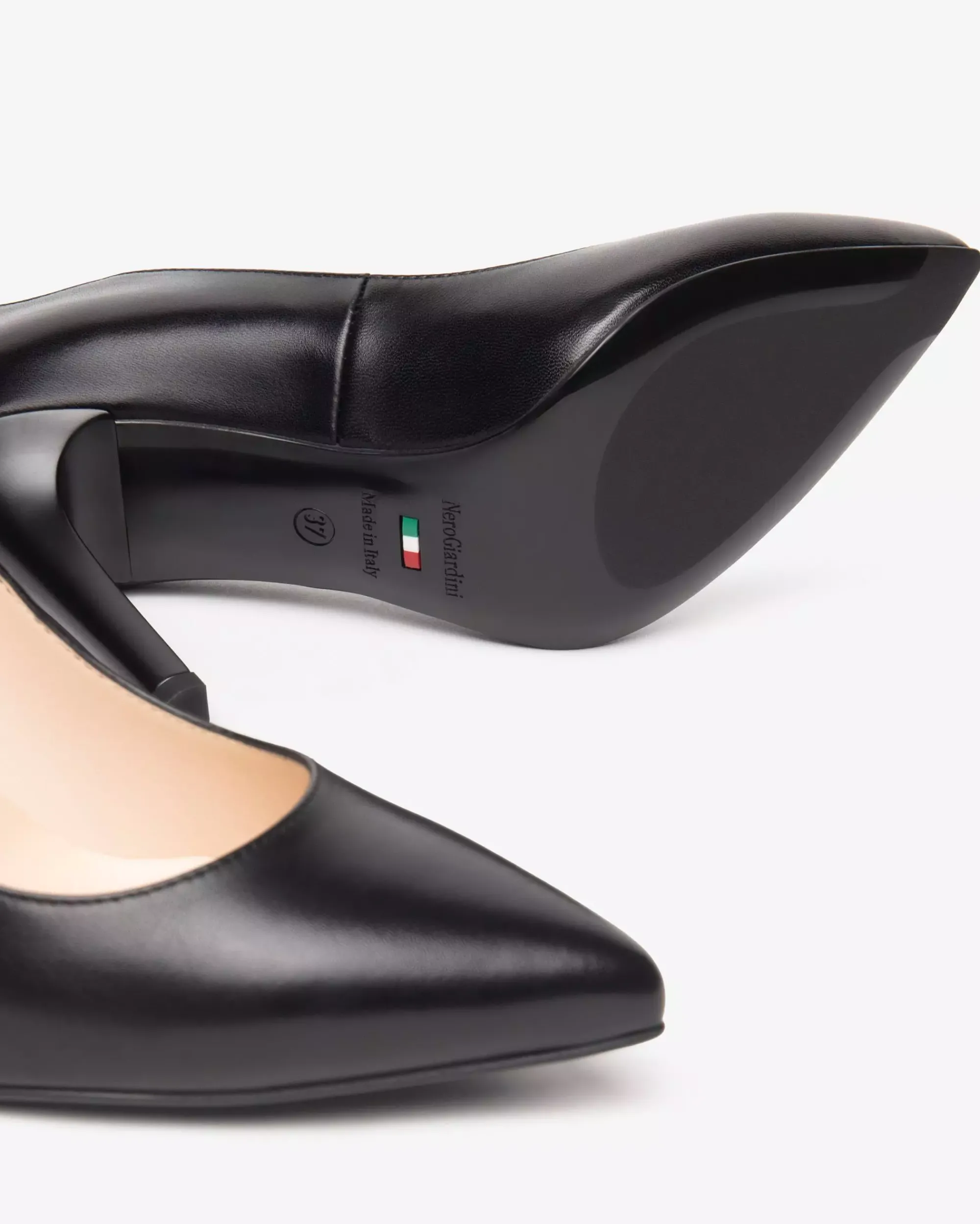 Nero Giardini Décolleté Donna in Pelle Nero Clearance
