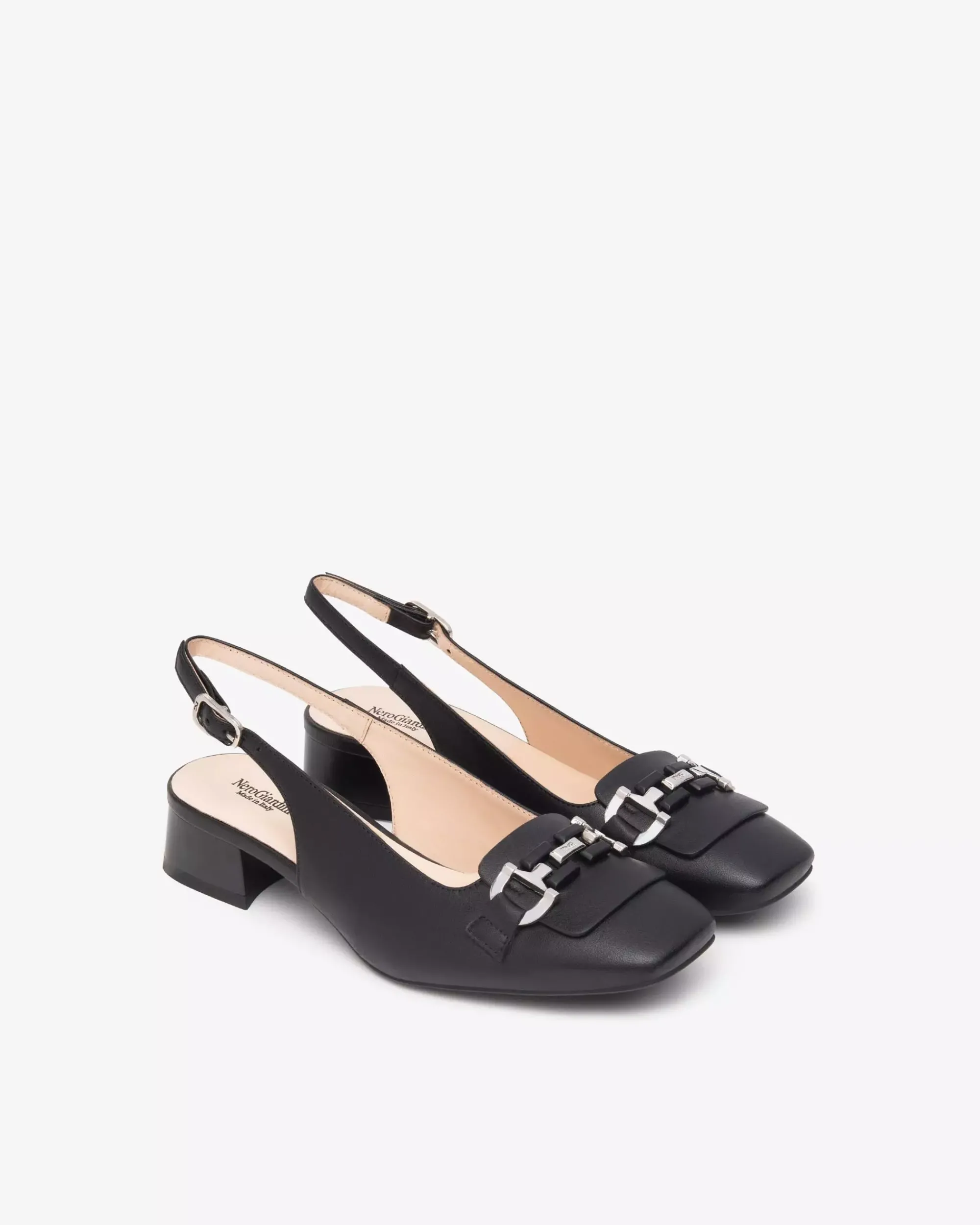 Nero Giardini Décolleté Donna in Pelle Nero Discount