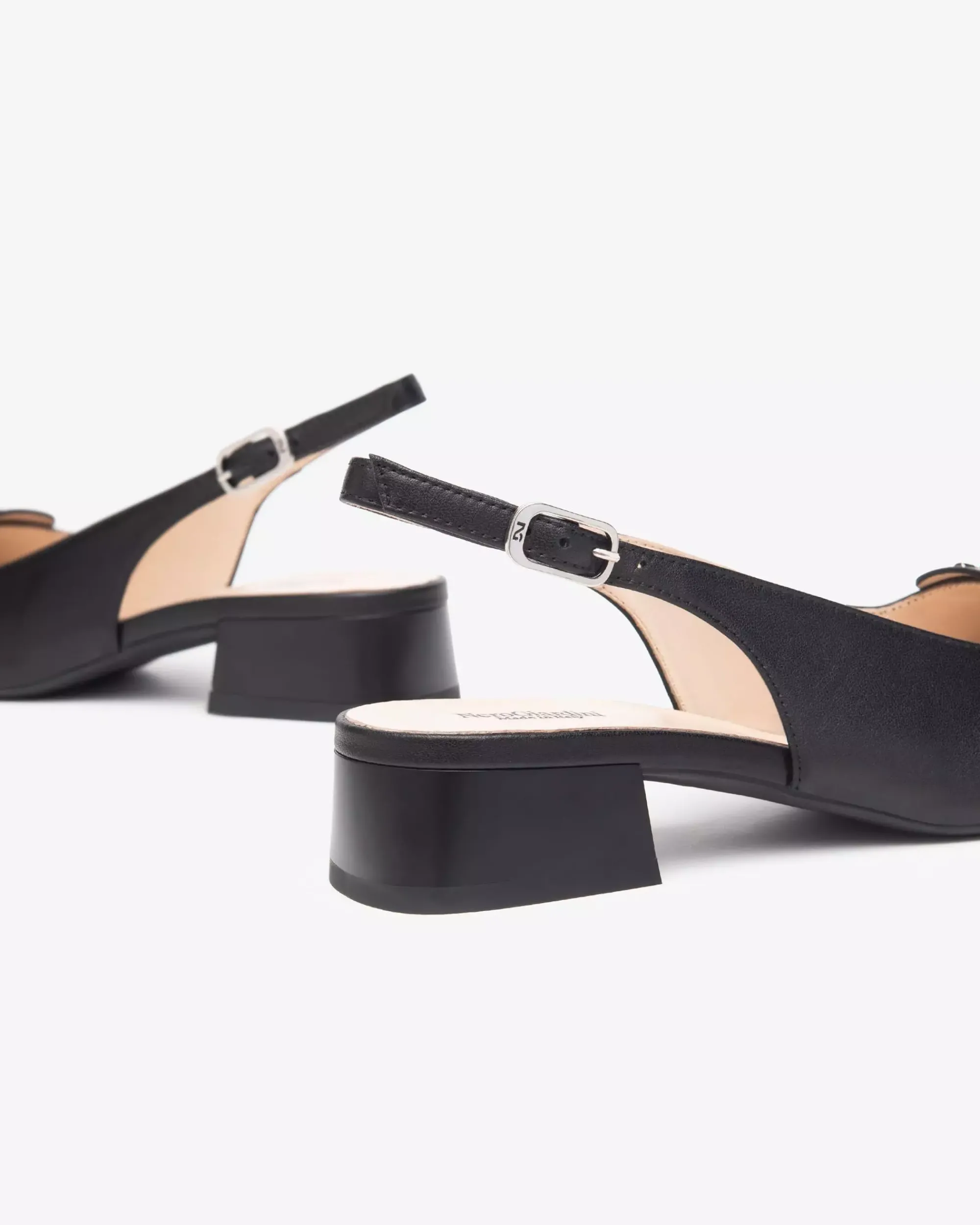 Nero Giardini Décolleté Donna in Pelle Nero Discount