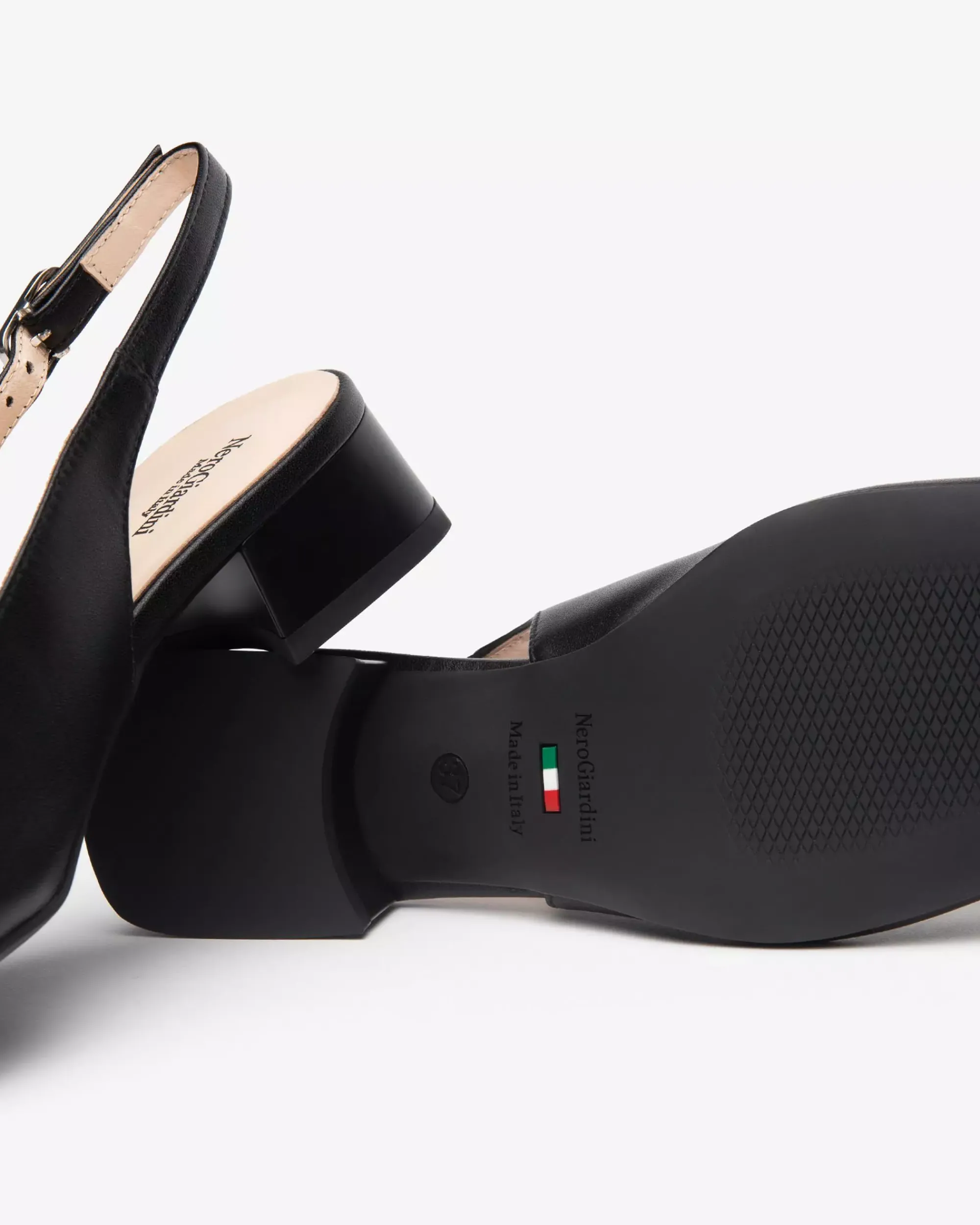 Nero Giardini Décolleté Donna in Pelle Nero Discount