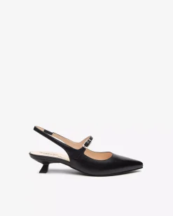 Nero Giardini Décolleté Donna in Pelle Nero Clearance