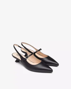 Nero Giardini Décolleté Donna in Pelle Nero Clearance