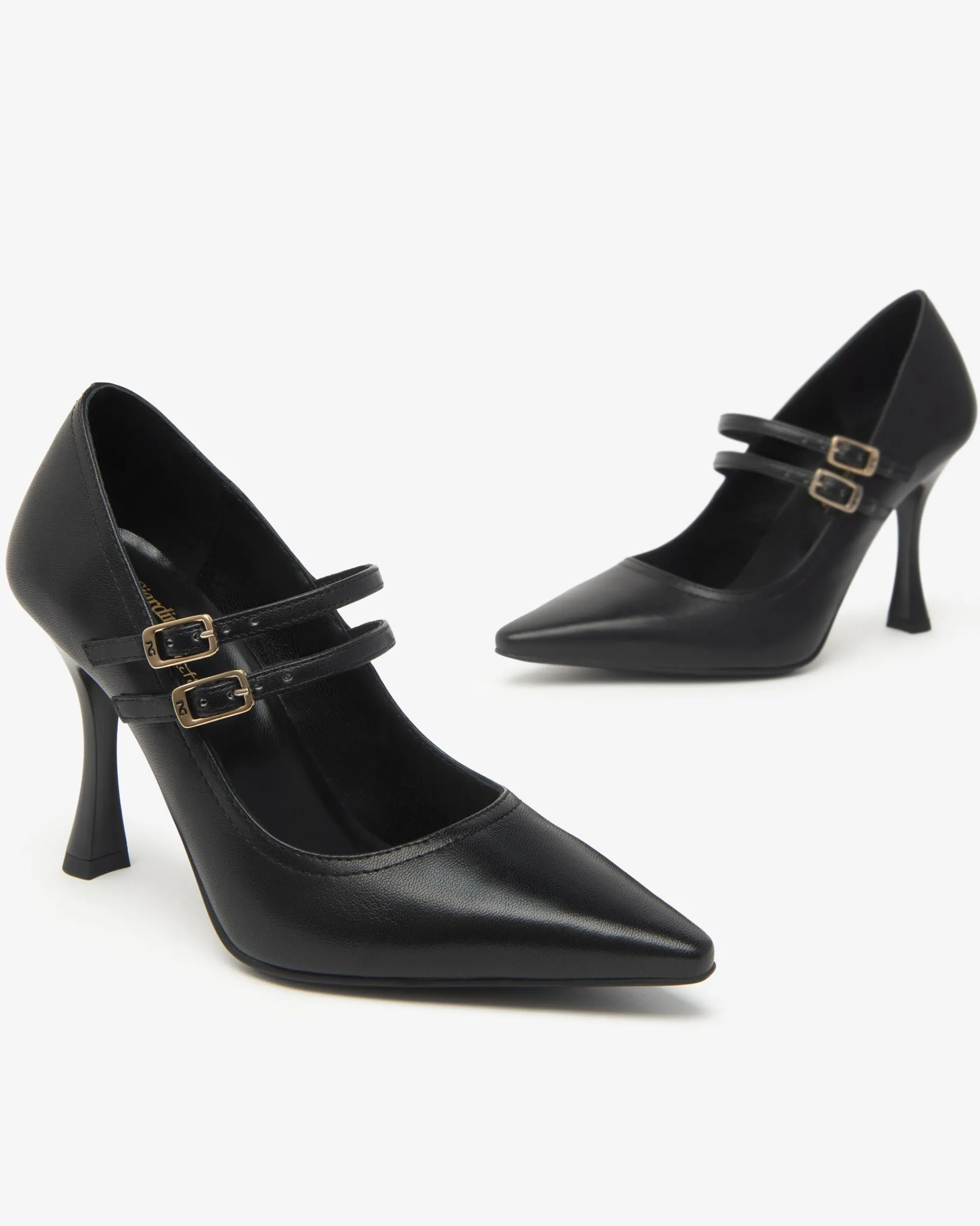 Nero Giardini Décolleté Donna in Pelle Nero Outlet