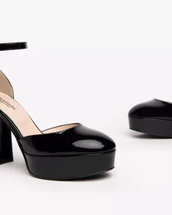 Nero Giardini Décolleté Donna in Vernice Nero Sale