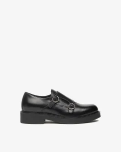 Nero Giardini Derby Donna in Pelle Nero Sale