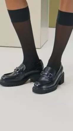 Nero Giardini Mocassini Donna in Pelle Nero