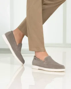 Nero Giardini Mocassini Uomo in Camoscio New