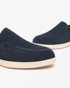 Nero Giardini Mocassini Uomo in Camoscio New