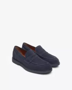 Nero Giardini Mocassini Uomo in Camoscio Sale