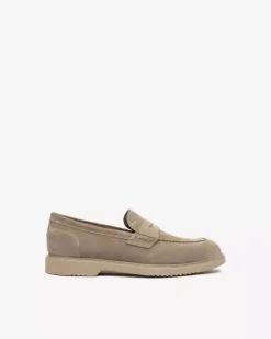 Nero Giardini Mocassini Uomo in Camoscio Sale