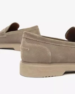 Nero Giardini Mocassini Uomo in Camoscio Sale