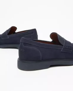 Nero Giardini Mocassini Uomo in Camoscio Sale