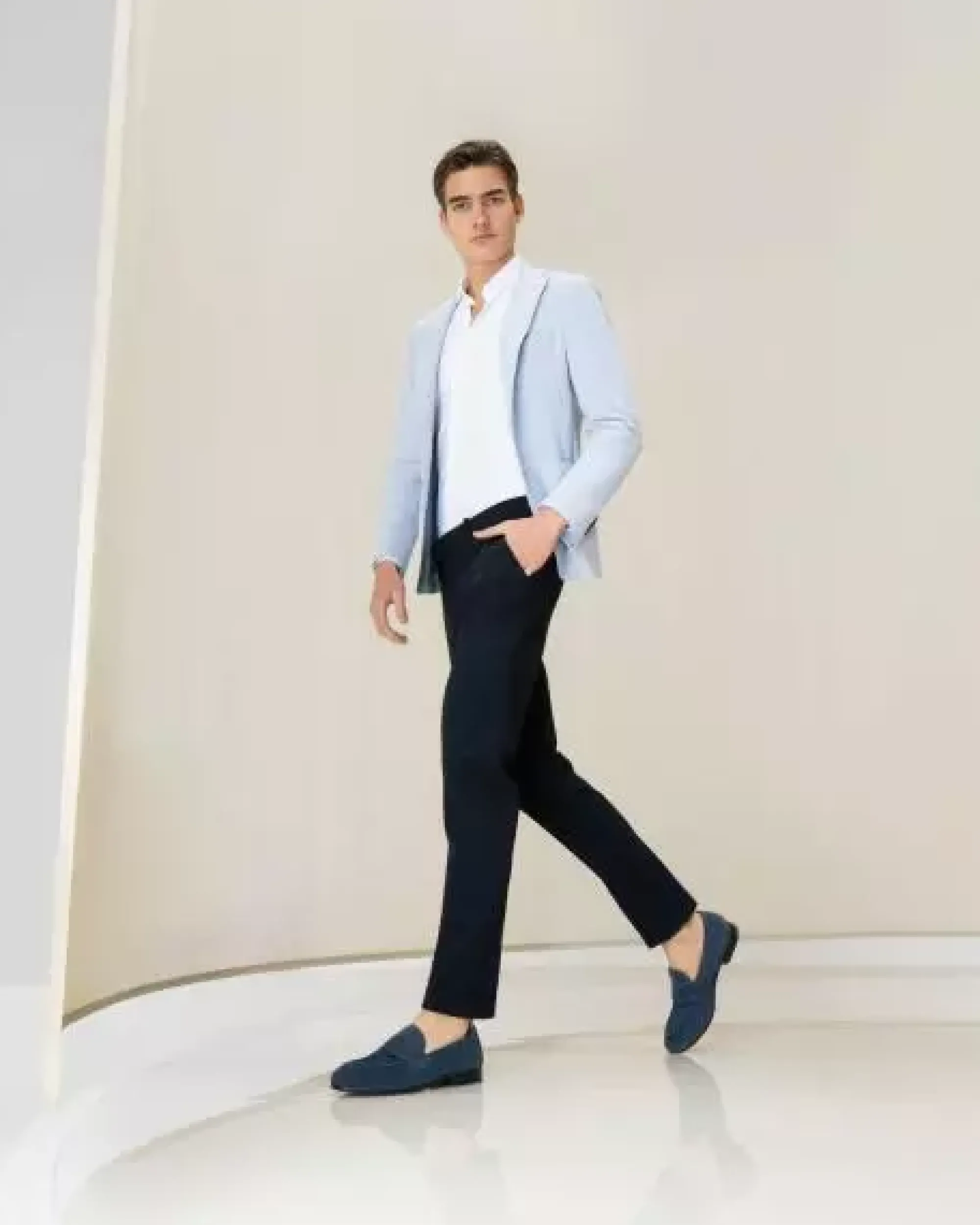 Nero Giardini Mocassini Uomo in Camoscio Clearance