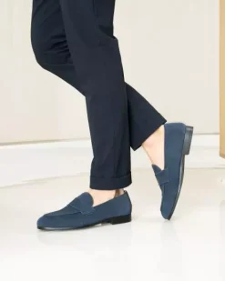 Nero Giardini Mocassini Uomo in Camoscio Clearance