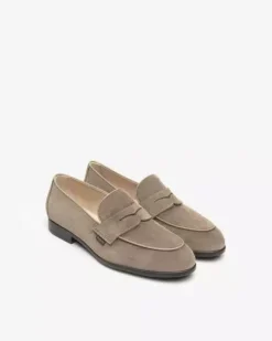 Nero Giardini Mocassini Uomo in Camoscio Clearance