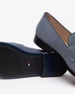 Nero Giardini Mocassini Uomo in Camoscio Clearance