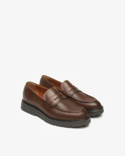 Nero Giardini Mocassini Uomo in Pelle T. Di Moro Discount