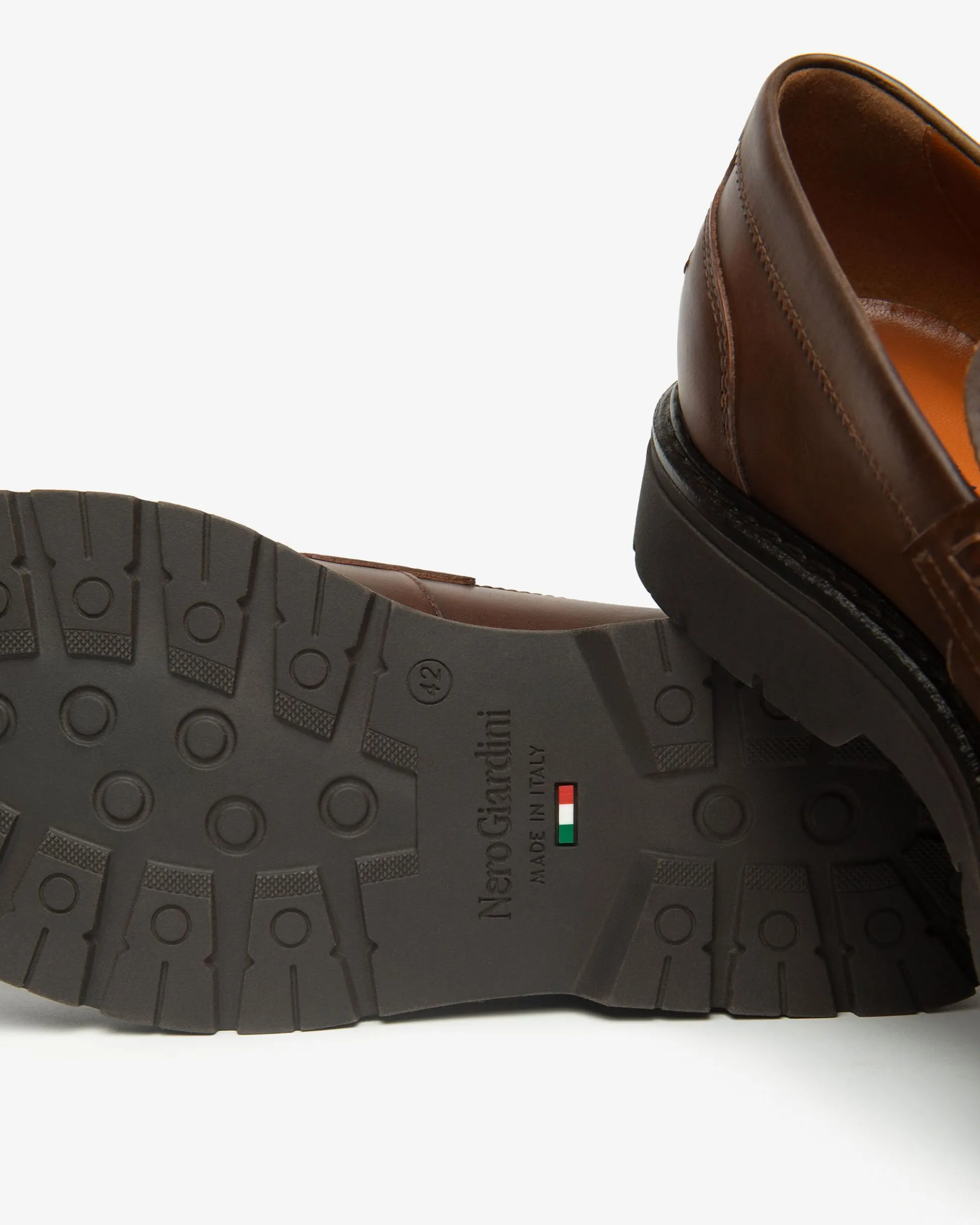Nero Giardini Mocassini Uomo in Pelle T. Di Moro Discount