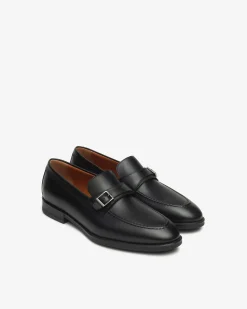 Nero Giardini Mocassini Uomo in Pelle Nero Discount