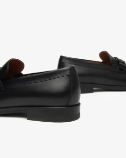 Nero Giardini Mocassini Uomo in Pelle Nero Discount