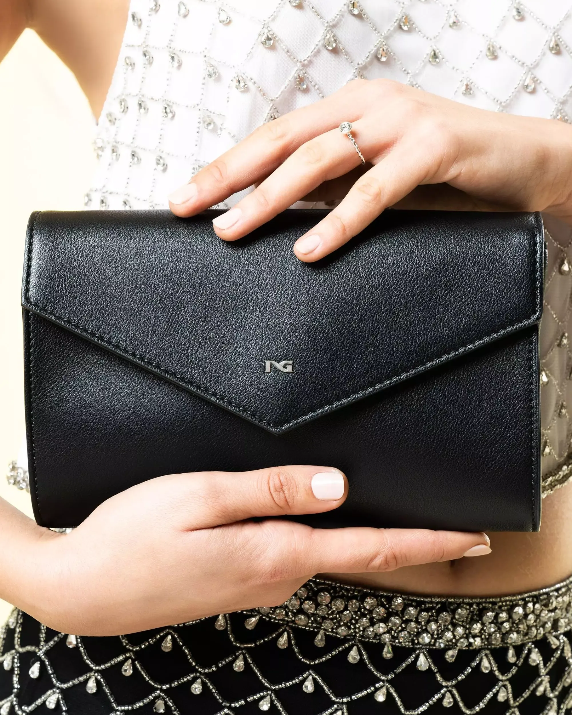 Nero Giardini Pochette da Donna in Materiale Tecnico New