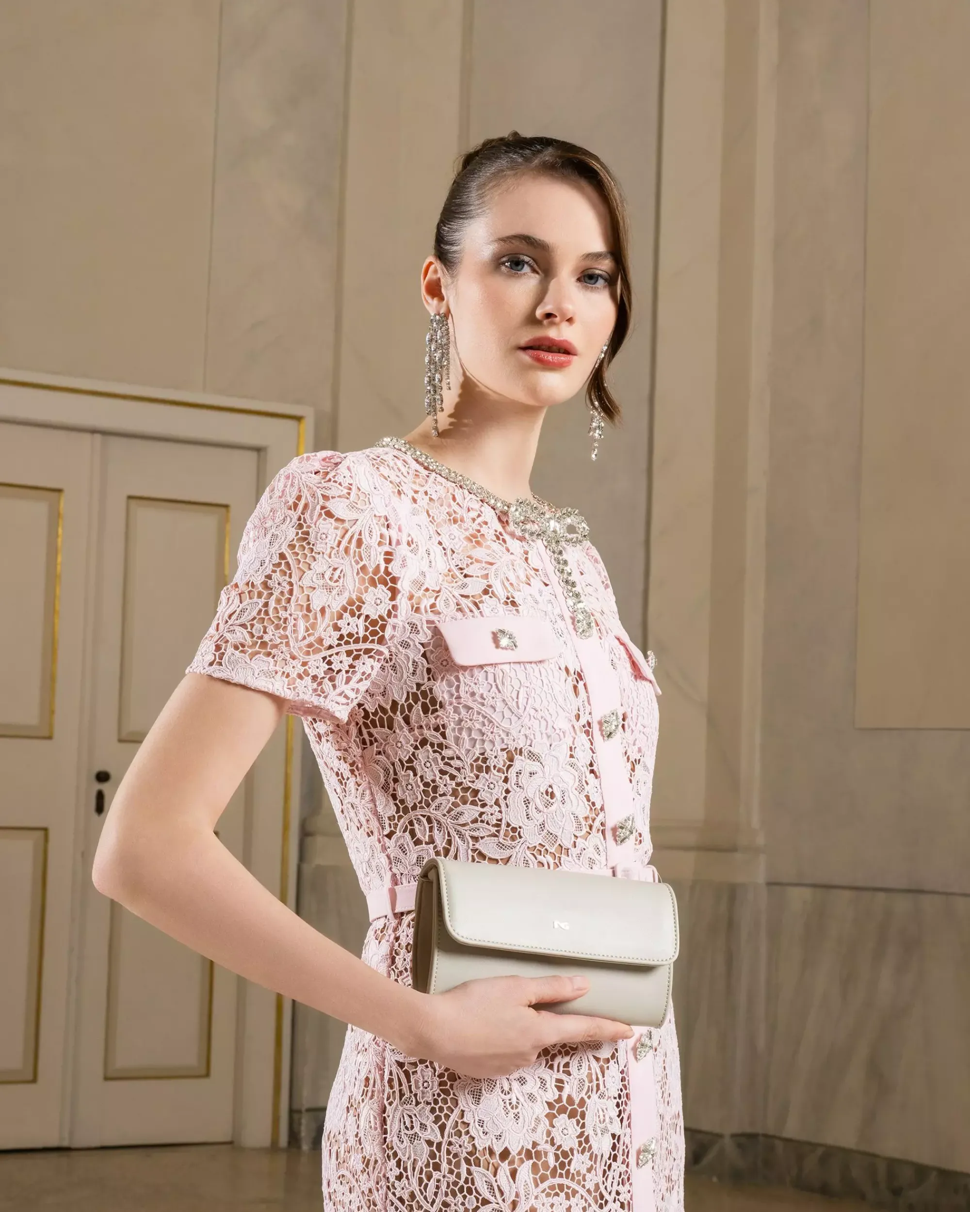 Nero Giardini Pochette da Donna in Materiale Tecnico New