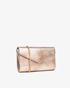 Nero Giardini Pochette da Donna in Pelle Oro Online