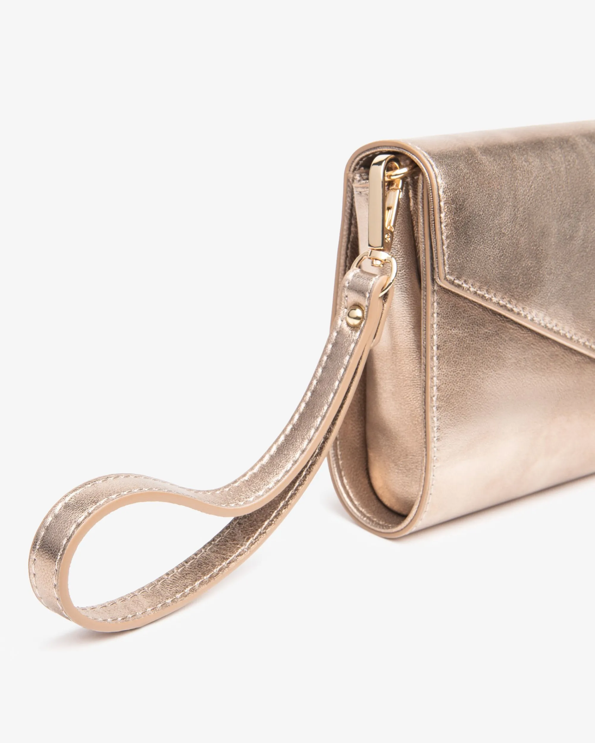 Nero Giardini Pochette da Donna in Pelle Oro Online