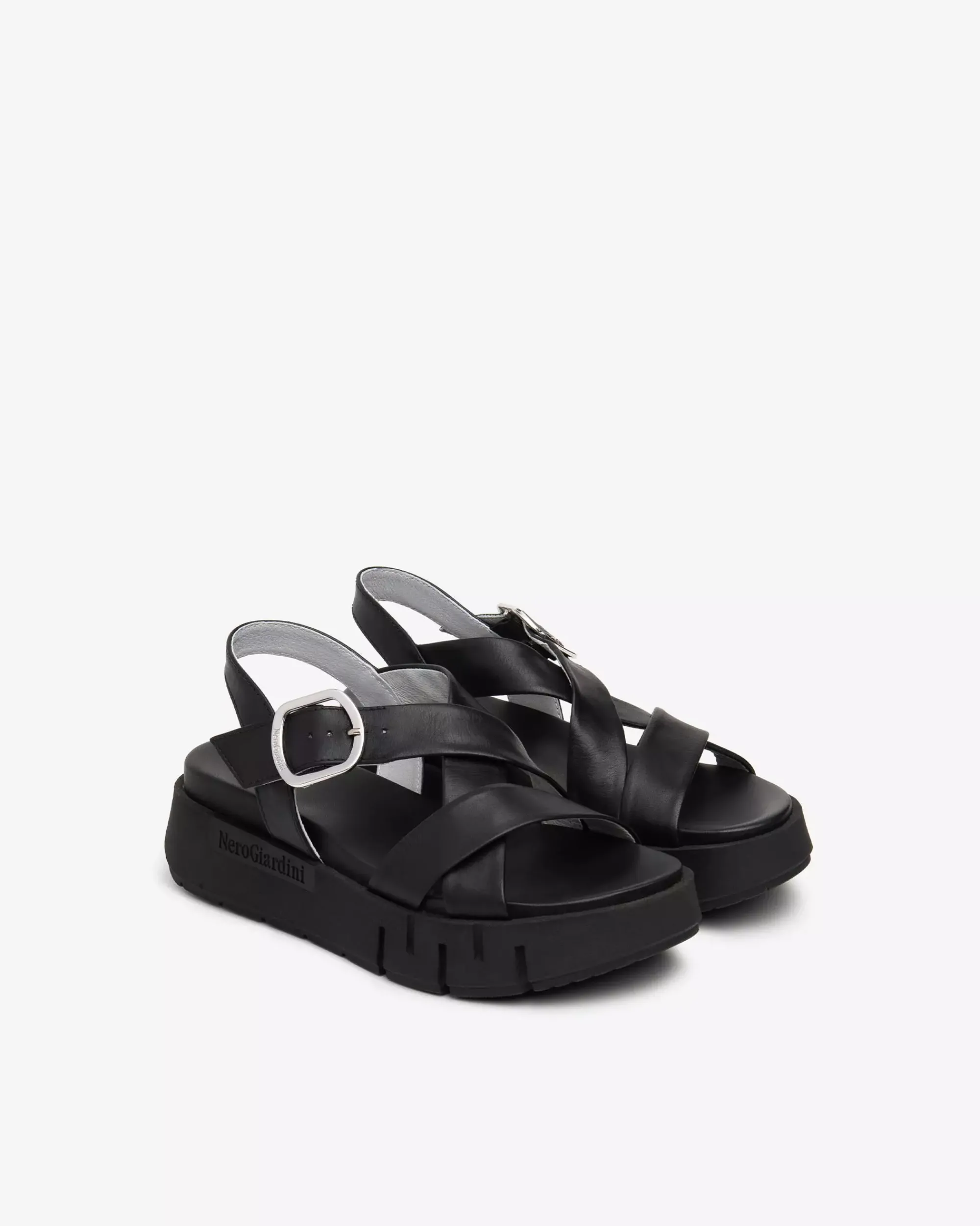 Nero Giardini Sandali Donna in Pelle Nero Best