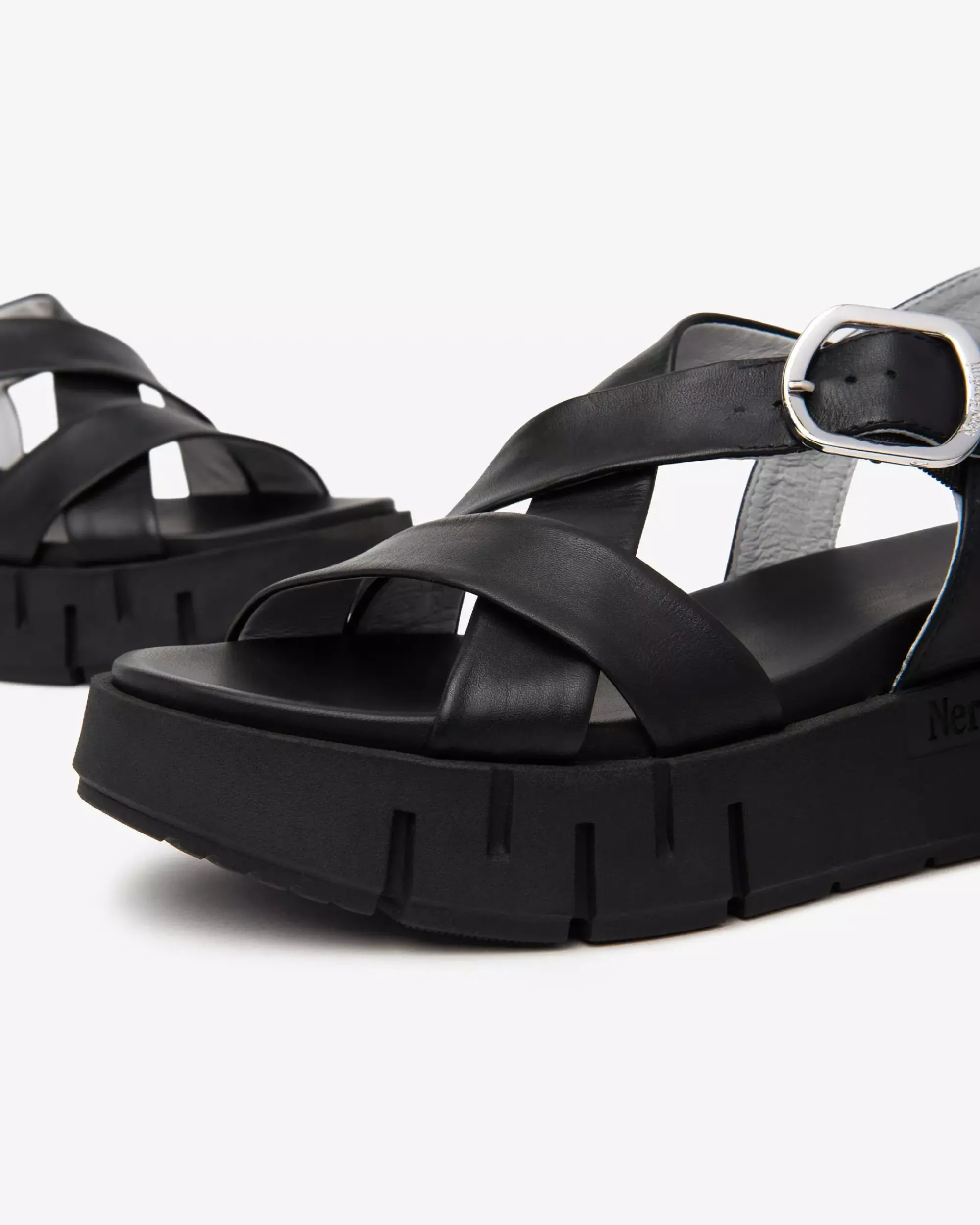 Nero Giardini Sandali Donna in Pelle Nero Best