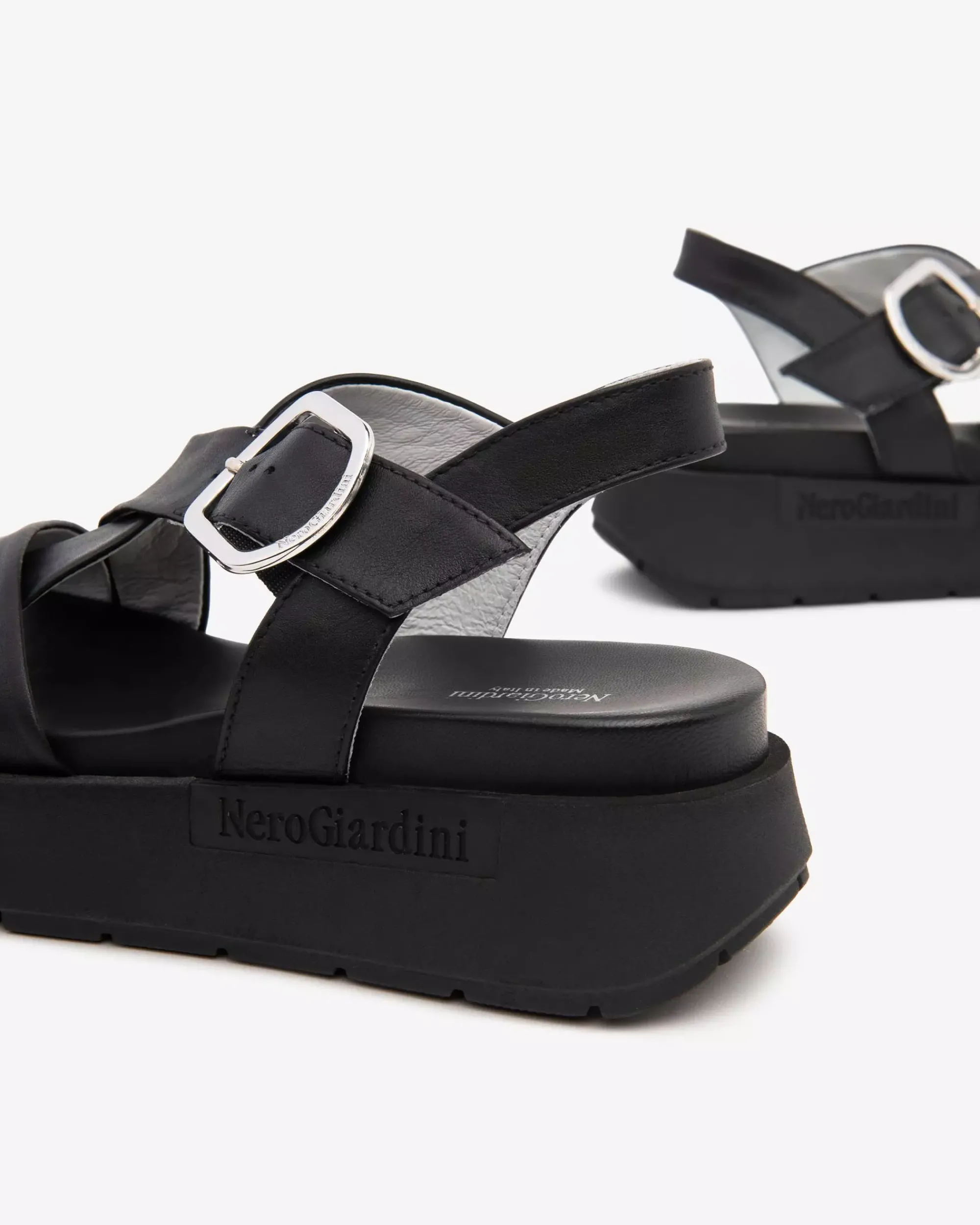 Nero Giardini Sandali Donna in Pelle Nero Best