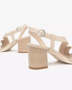 Nero Giardini Sandali Donna in Pelle Beige New