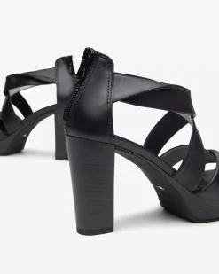 Nero Giardini Sandali Donna in Pelle Nero New