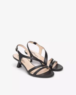 Nero Giardini Sandali Donna in Pelle Nero Online
